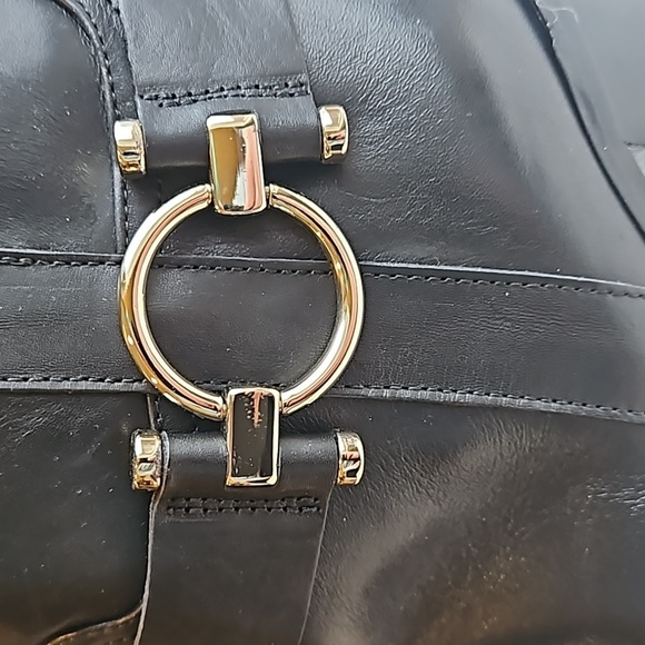 Napoleoni Black Italian Leather Knee High Block Heel Boots 38 /7.5 - Picture 5 of 10